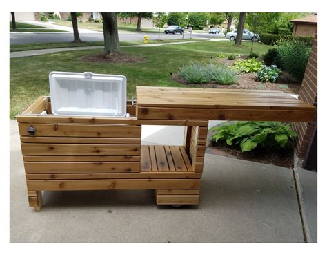 wooden outdoor cooler box plans